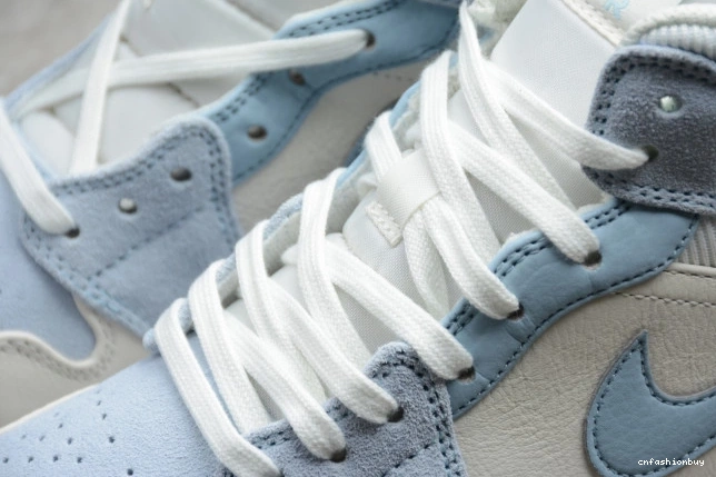 Air Jordan Textures Mixed DA4666-100 1 Mid Blue 1126